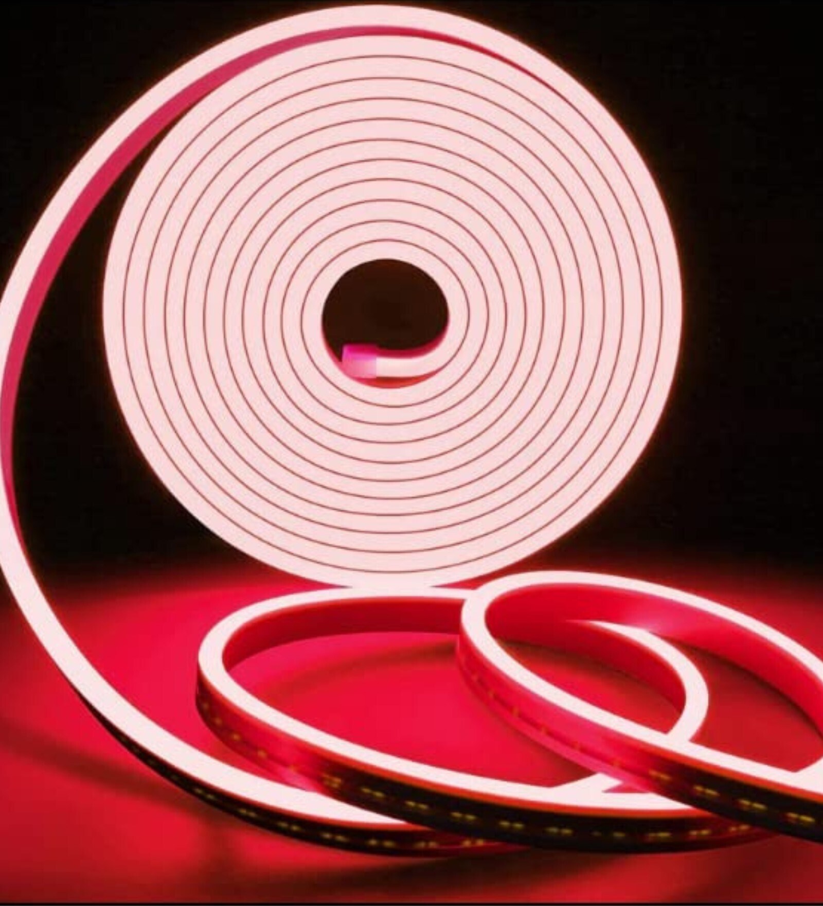 Neon Red 5 Mtr (With 12 Volts Adapter) Strip Light