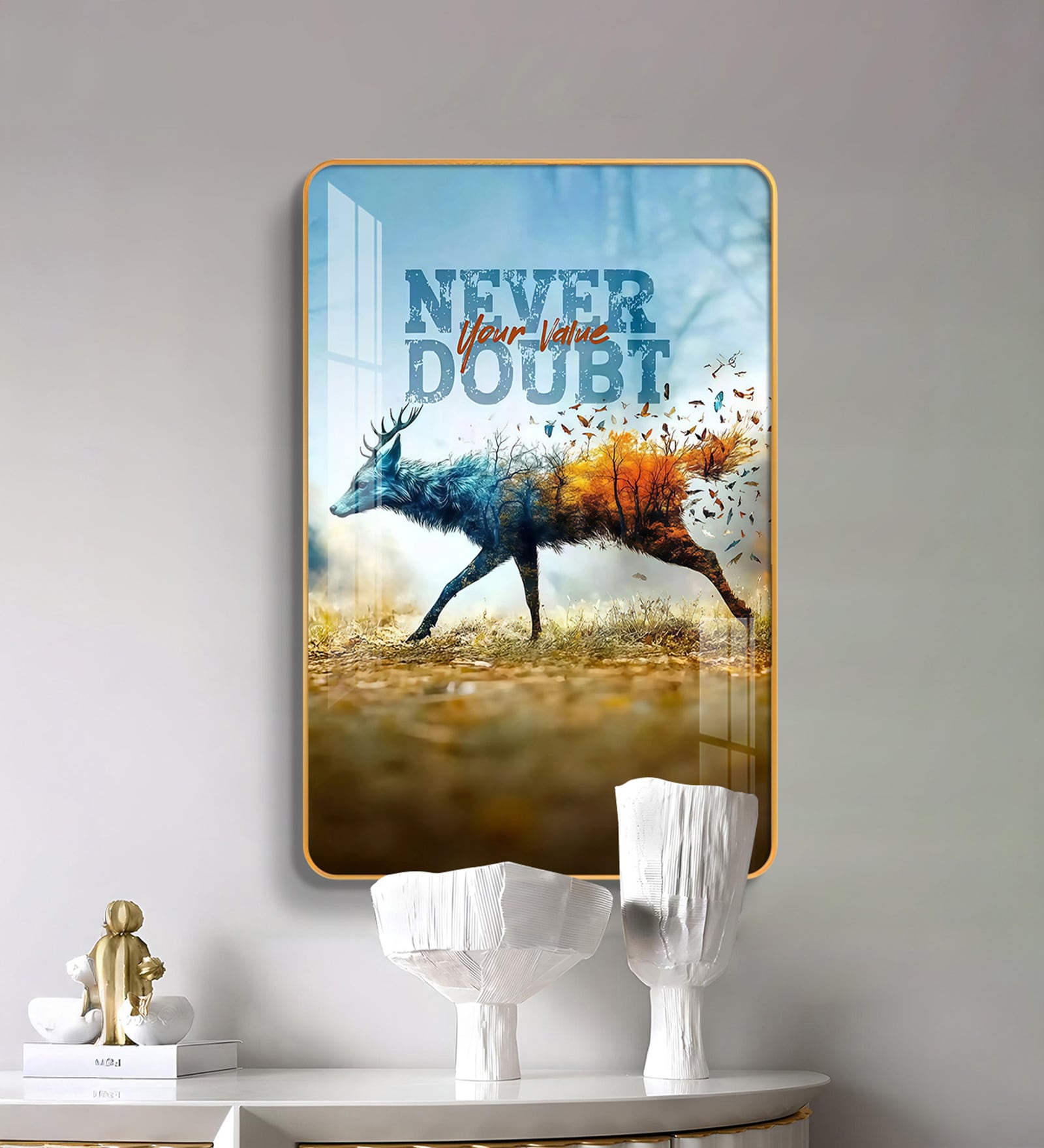 Never Doubt Your Value MDF Wood Acrylic Wall Art