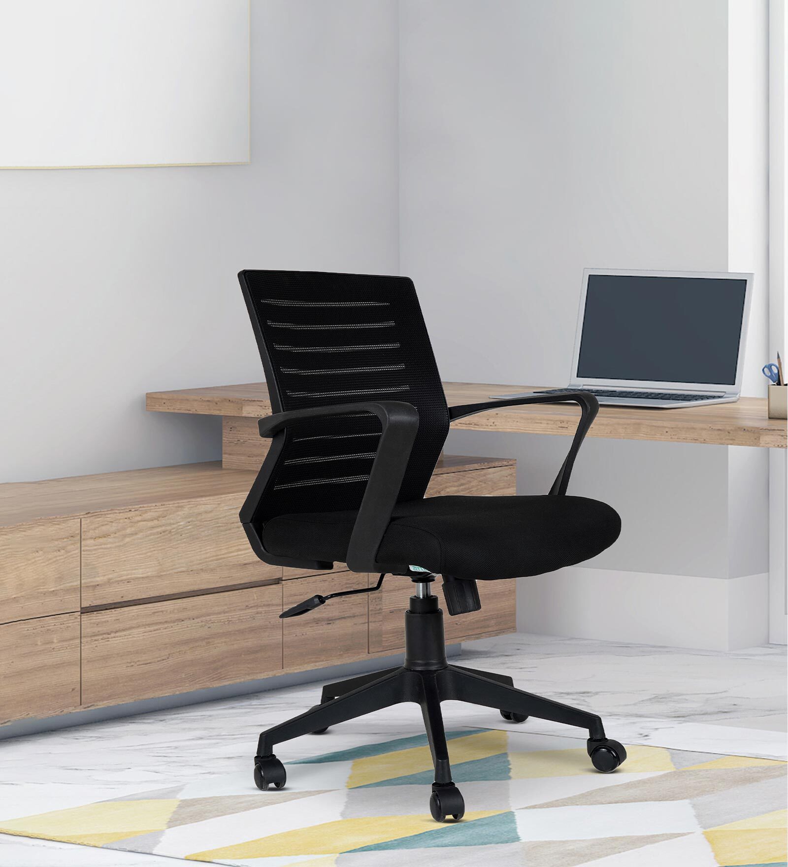 New Boom Breathable Mesh Ergonomic Chair In Black Colour