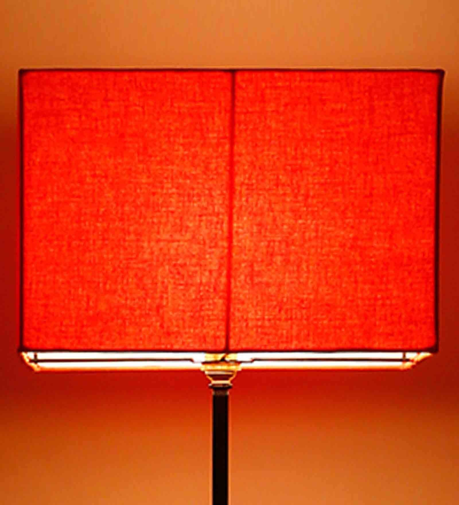 New Era  Orange Cotton Square Lamp Shade for Home Decor