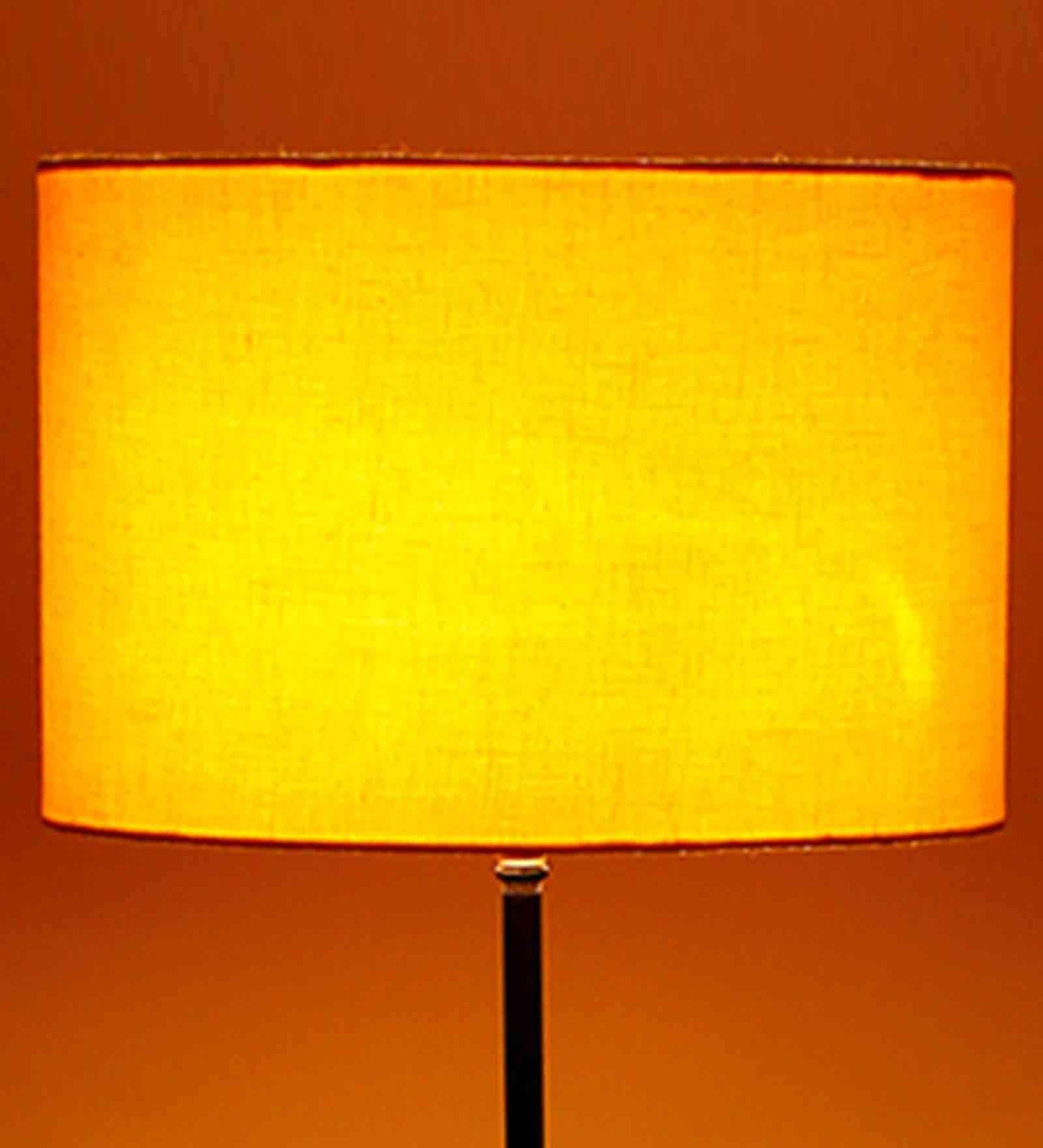 New Era  Yellow Cotton Round Lamp Shade for Home Decor