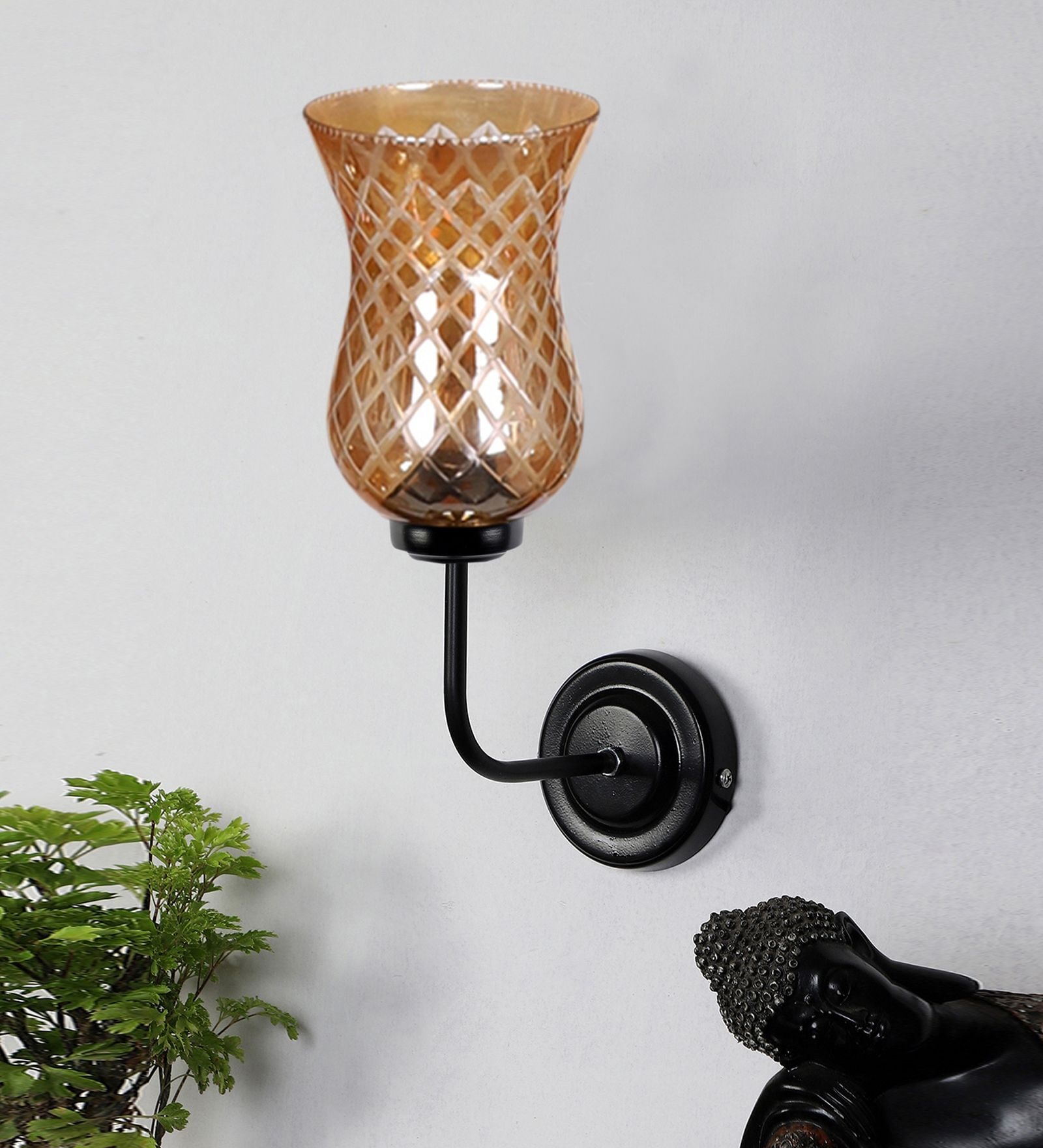 Black Iron Wall Lamp