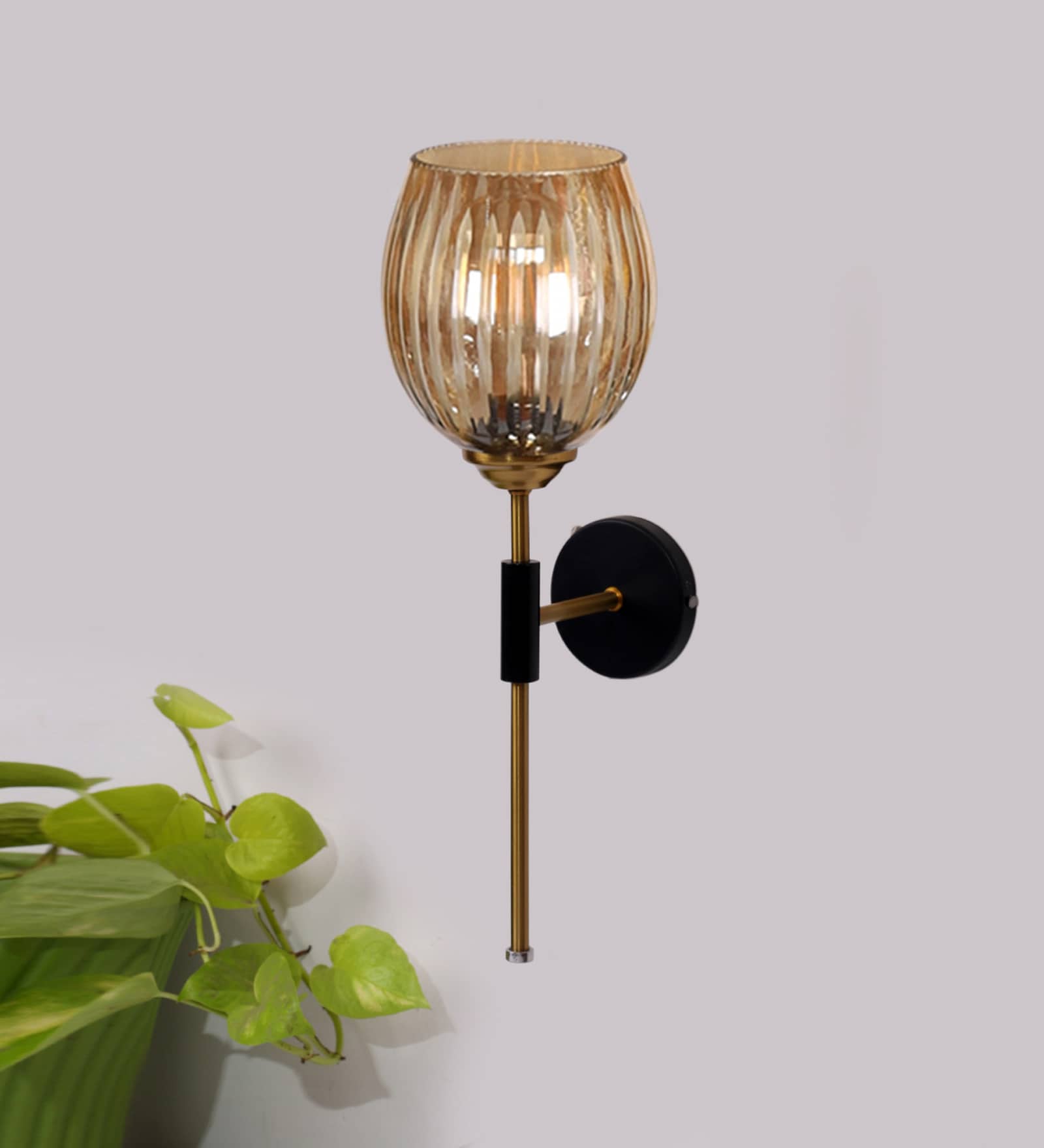 Black Iron Wall Lamp