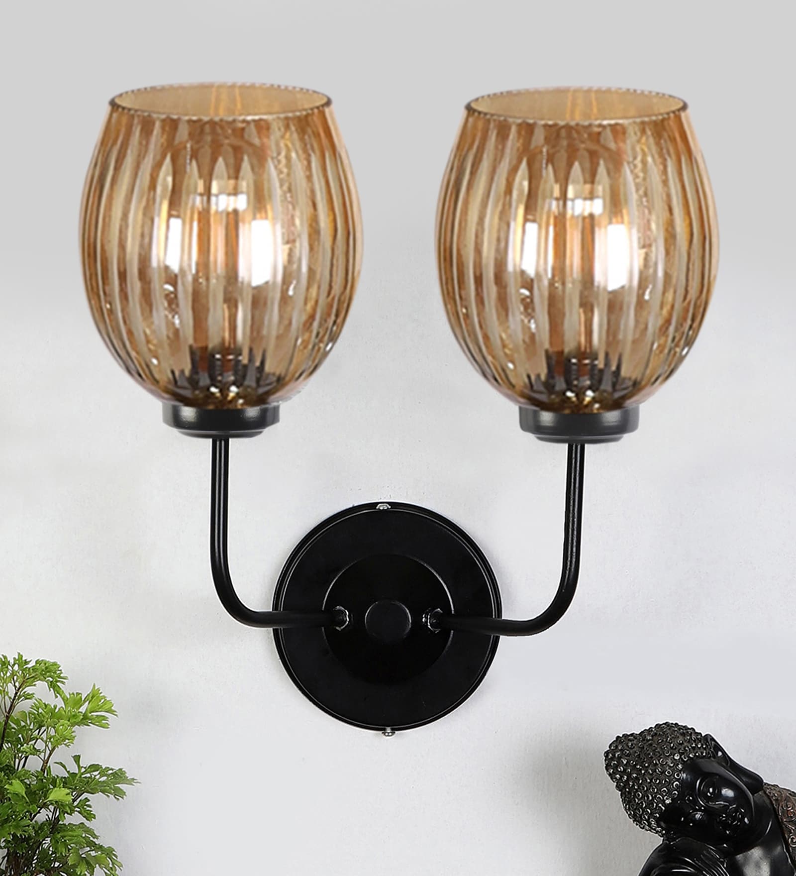 Black Iron Wall Lamp