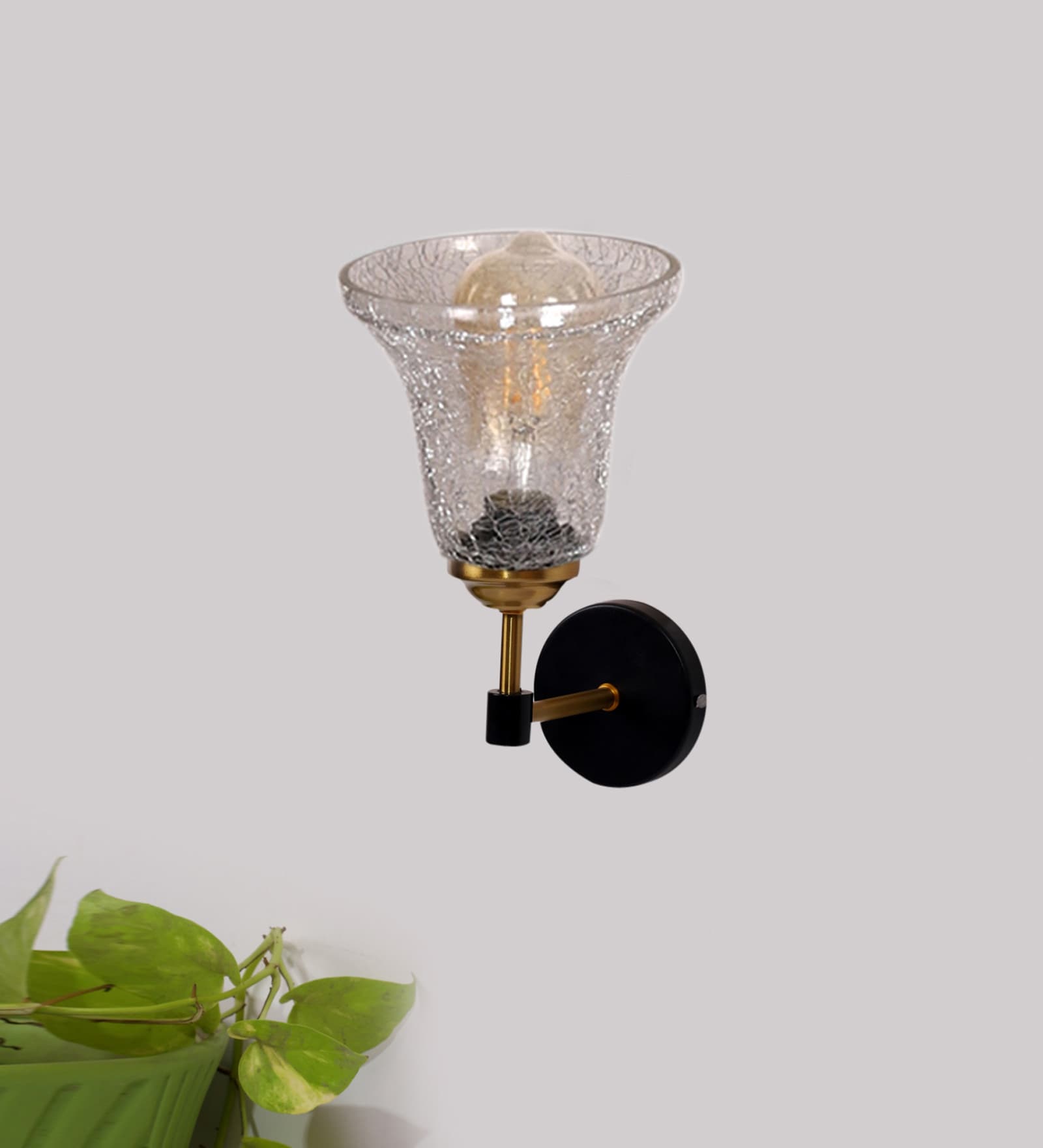 Black Iron Wall Lamp