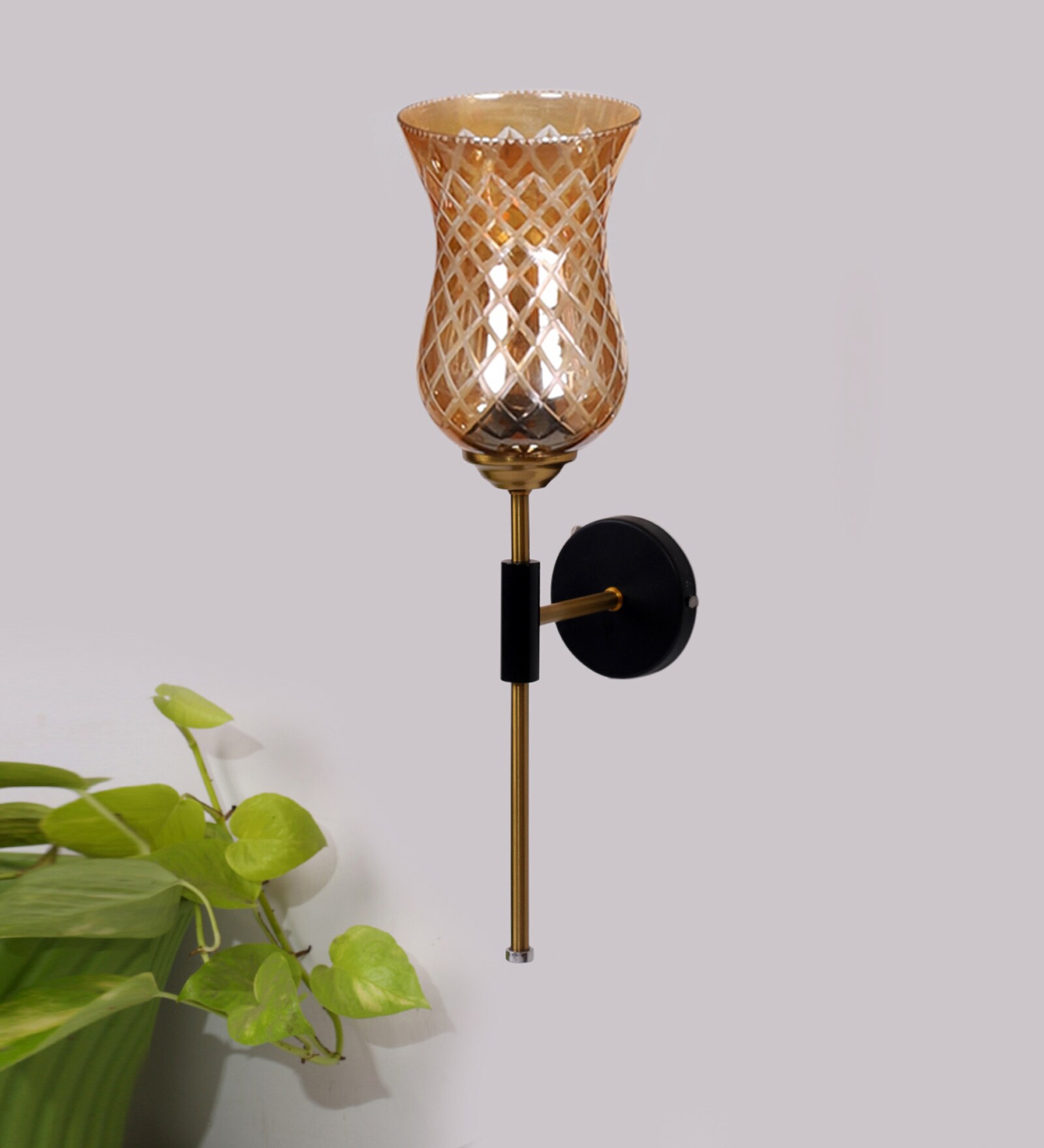 Black Iron Wall Lamp