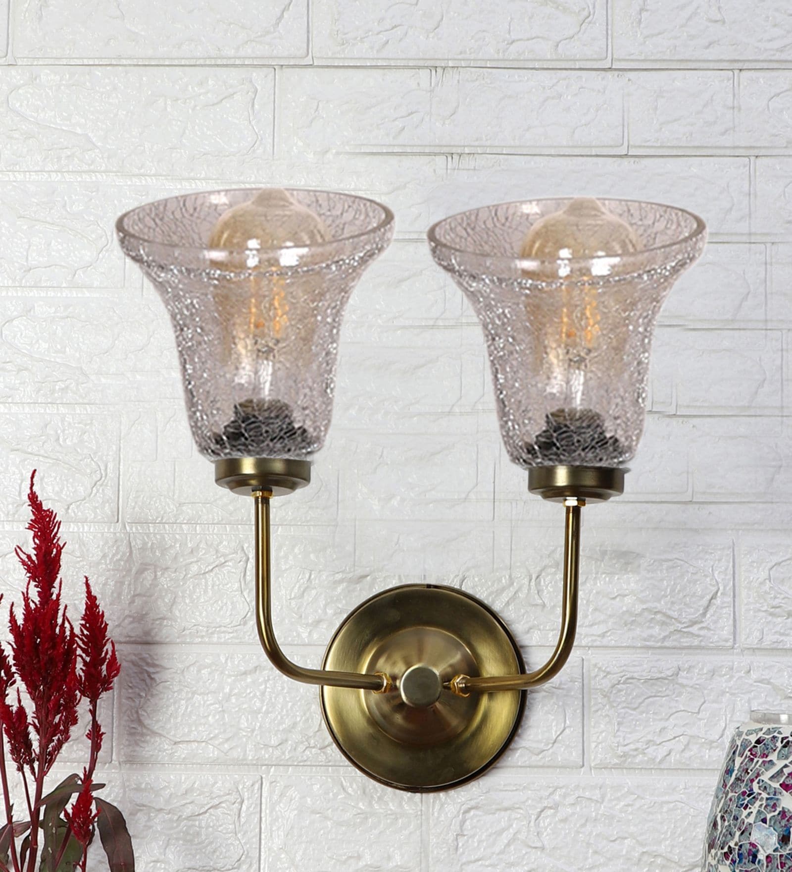 Golden Metal Wall Lamp