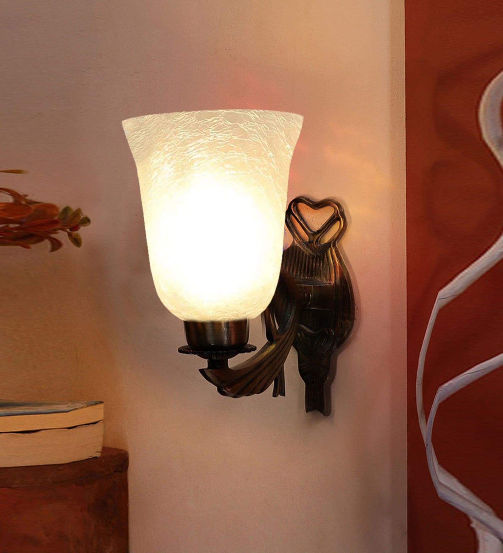 Antique Golden Metal Wall Lamp