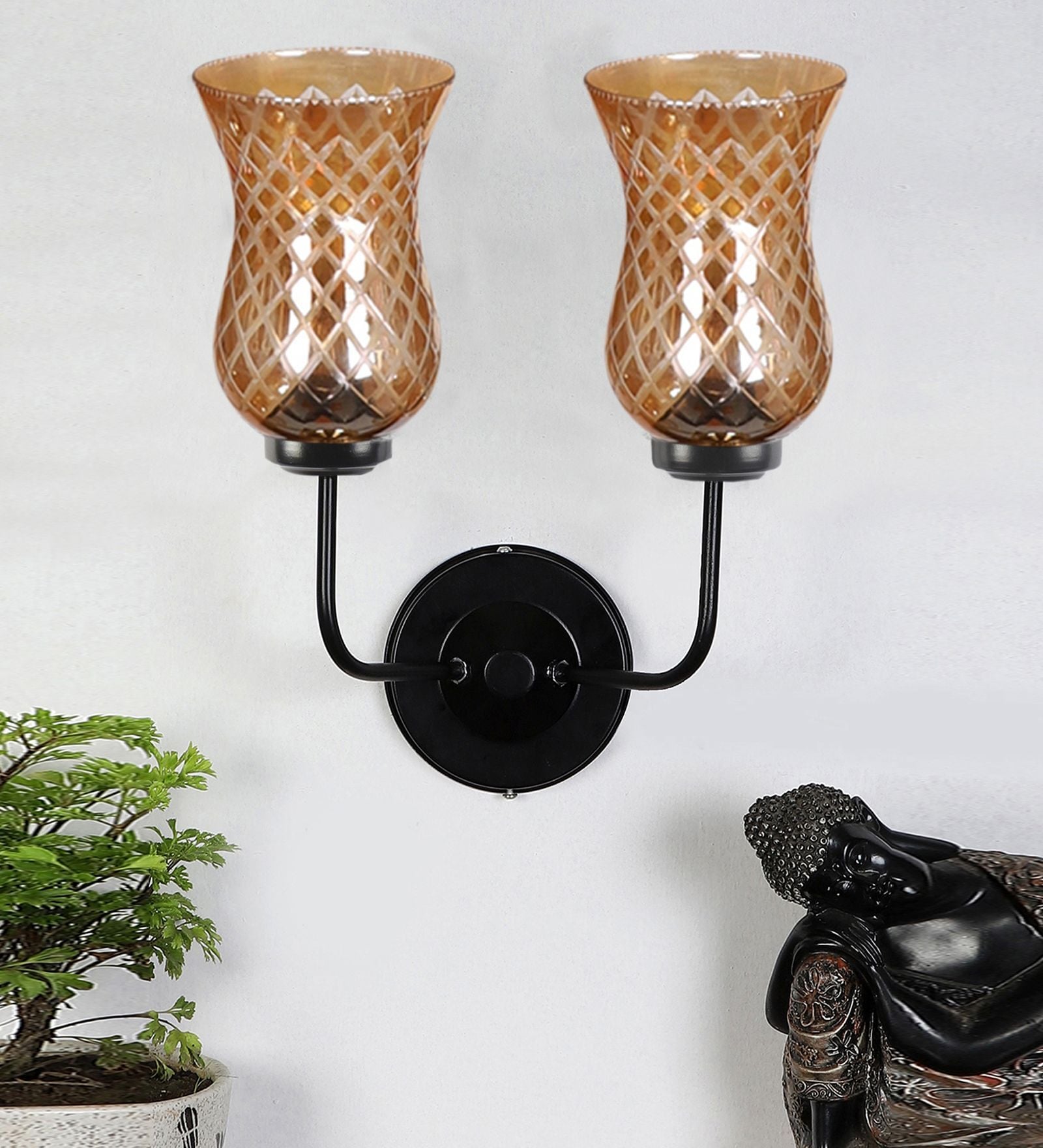 Black Iron Wall Lamp