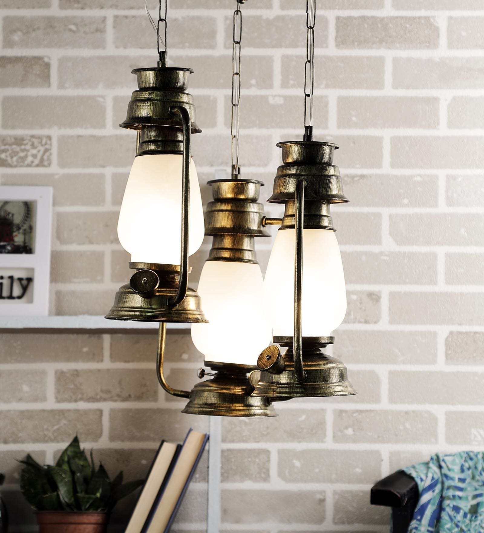Tyron White Glass Cluster Hanging Light