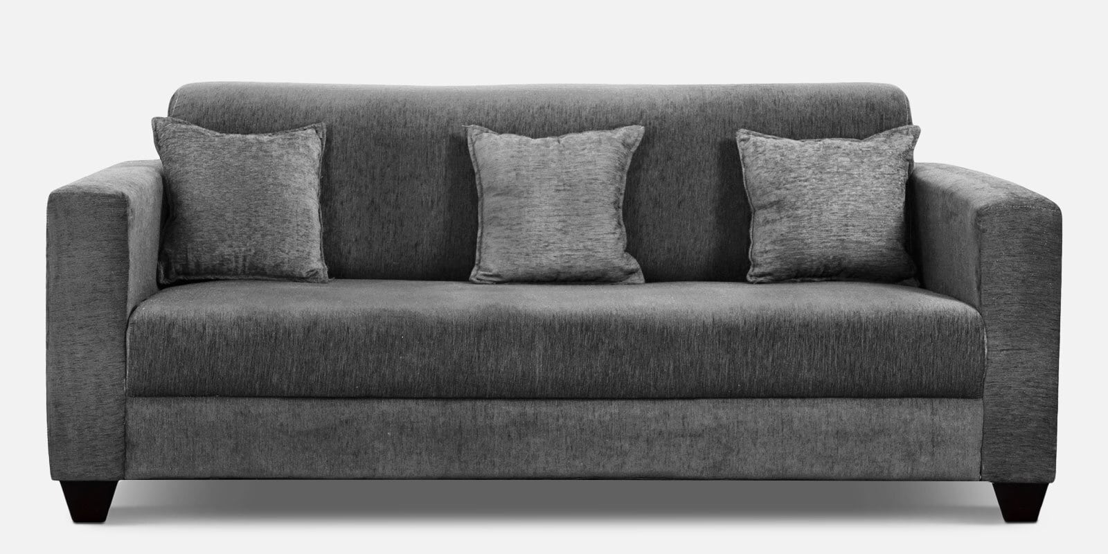 Buy Nebula Fabric 3 Seater Sofa In Charcoal Grey Colour Online Modern Sofa Sets Sofa Sets 6260