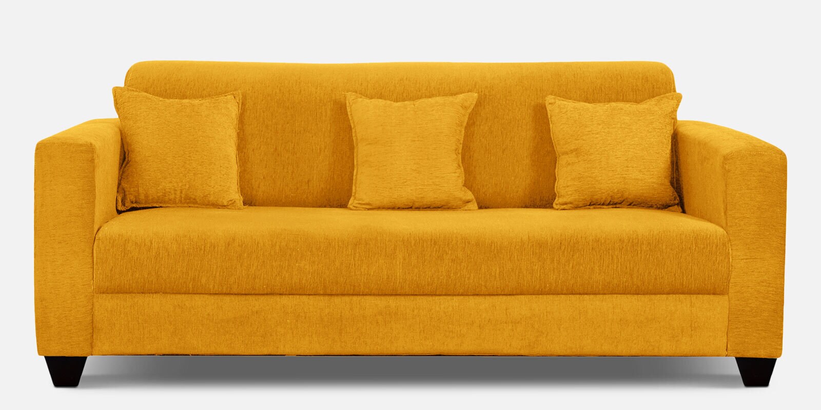 Nebula Fabric 3 Seater Sofa in Bold Yellow Colour