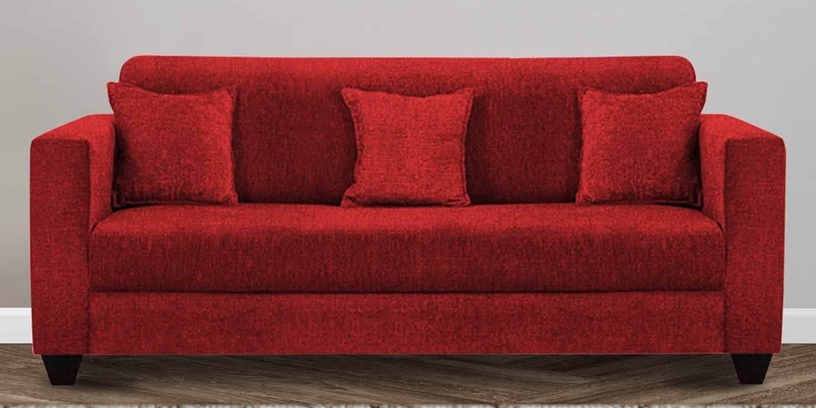 Nebula Fabric 3 Seater Sofa in Blood Maroon Colour