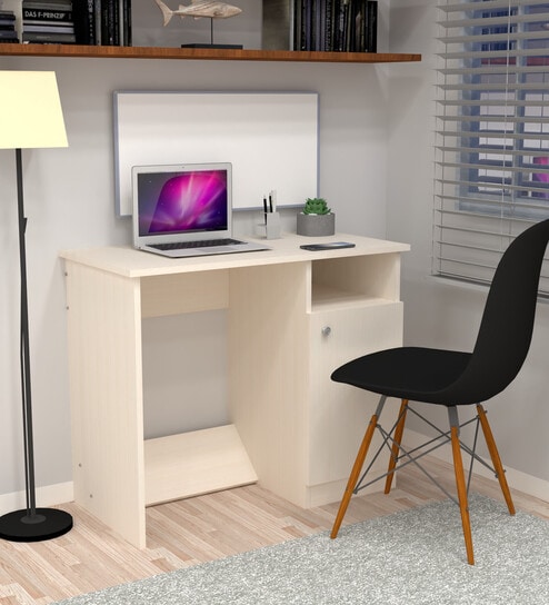 Nero Multipurpose, Computer Desk for Home/Office, Writing Table, Sturdy Small Desks for Small Spaces in Highland Pine Finish