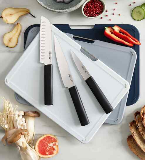 Nest Boards Plus 6-piece Knife and Chopping Board Set