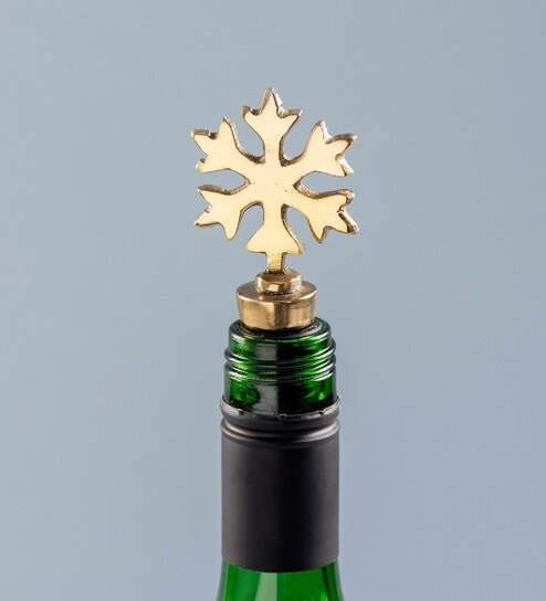 Nestroots Cocktail / Mocktail Bottle Stoper (Snowflake)