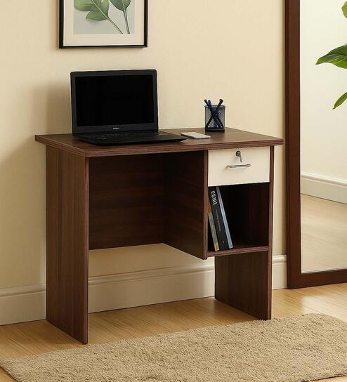 Neutron Computer Table In Brown Finish