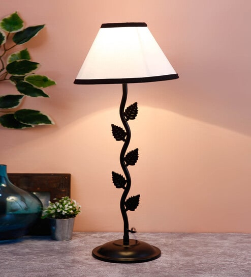 New Era  Multicolor Cotton Leaf Table Lamp