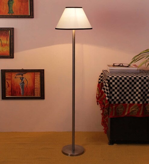 New Era Multicolor Cotton Conical Designer Steel Floor Lamp For Home Decor by New Era-picture-21