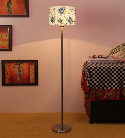 New Era Multicolor Drum Cotton Designer Steel Floor Lamp For Home Decor by New Era-picture-34