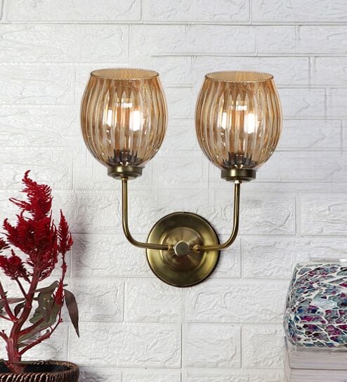 Golden Metal Wall Lamp