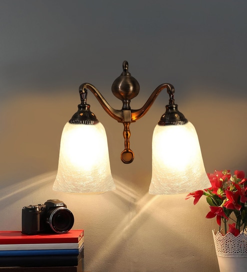 Antique Golden Metal Wall Lamp