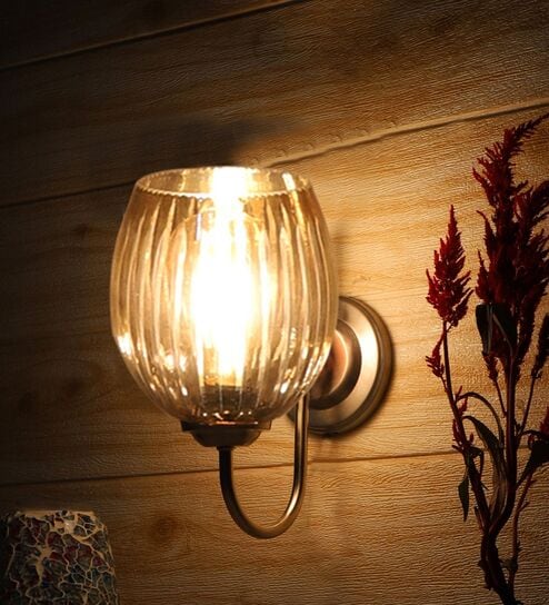 Brown Stainless Steel Wall Lamp