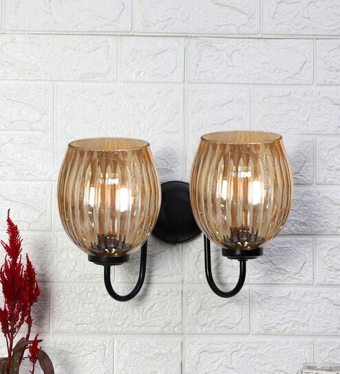 Black Iron Wall Lamp