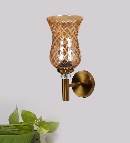 Golden Metal Wall Lamp