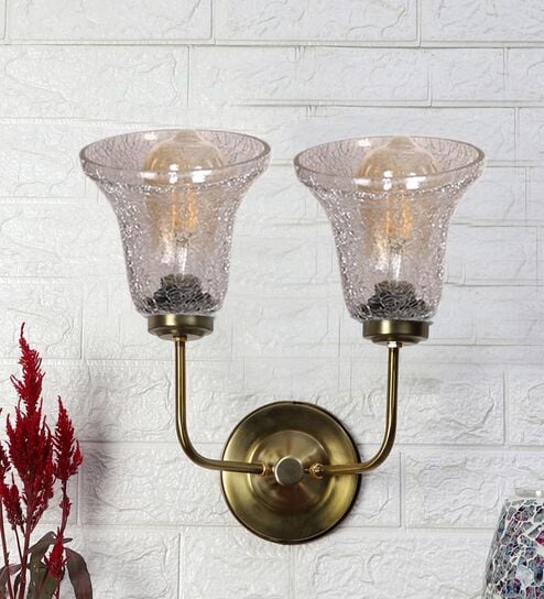 Golden Metal Wall Lamp