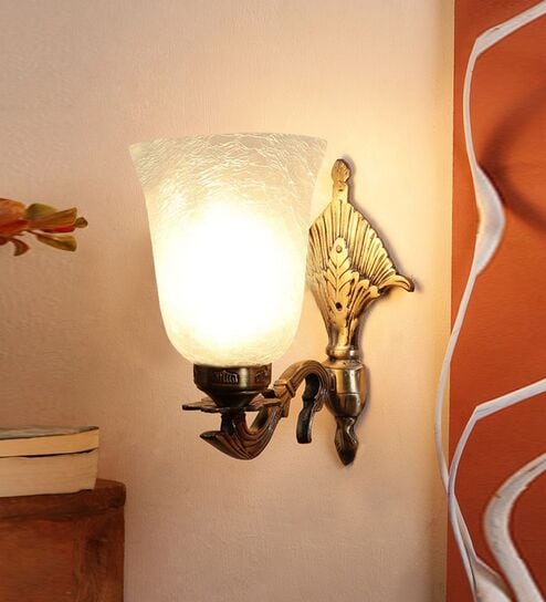 Antique Golden Metal Wall Lamp