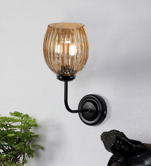 Black Iron Wall Lamp