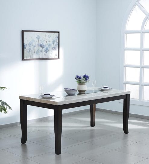 Marble top dining store table pepperfry