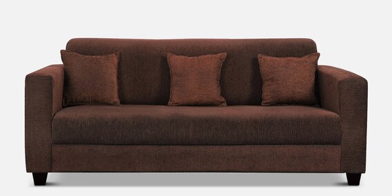 Buy Nebula Fabric 3 Seater Sofa in Coffee Brown Colour Online - Modern Sofa  Sets - Sofa Sets - Furniture - Pepperfry Product