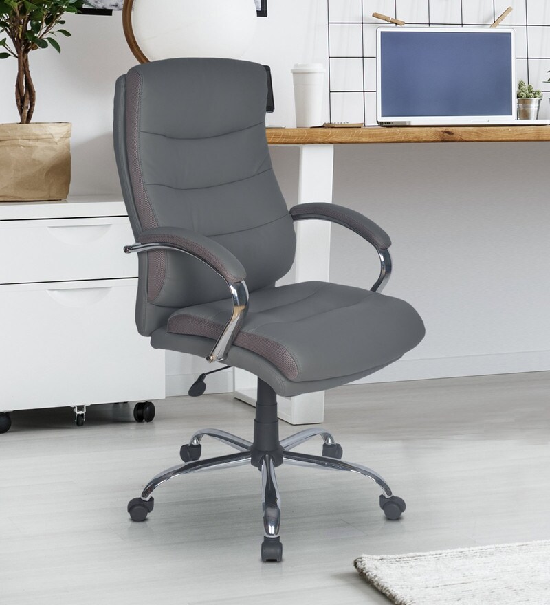 Buy Neal Executive Chair in Grey Colour By Nilkamal Online ...