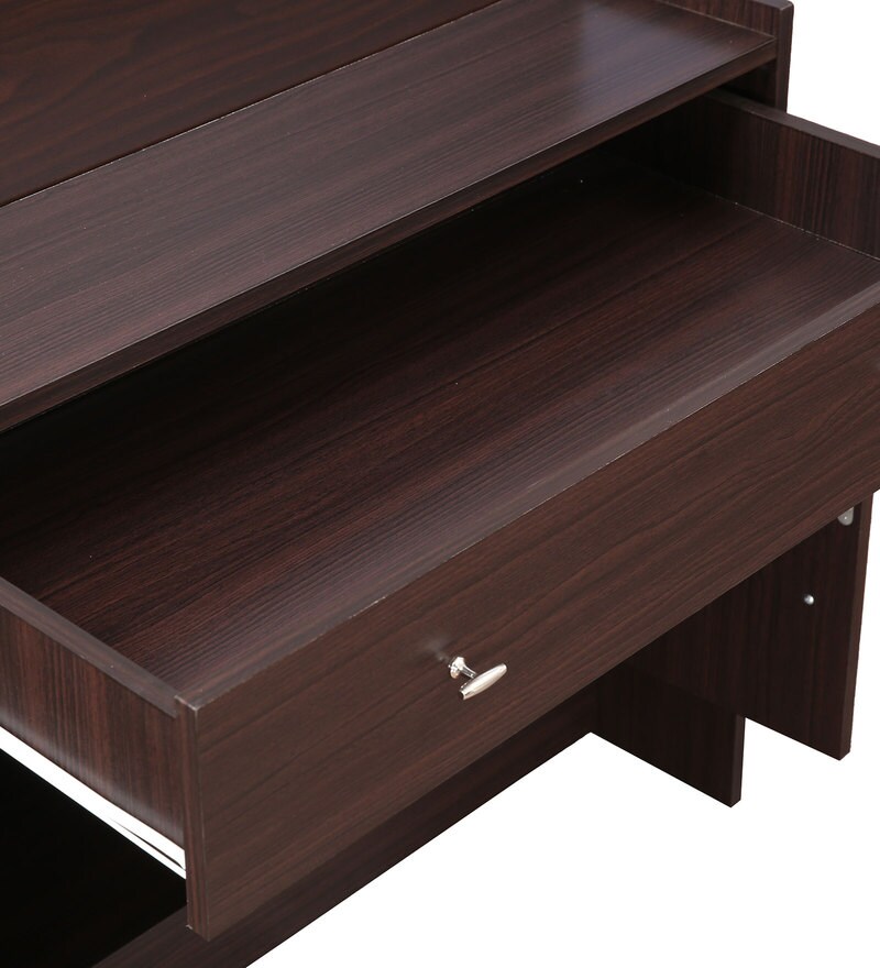 Buy New Gleam Study Table in Walnut Finish by Hometown Online Hutch