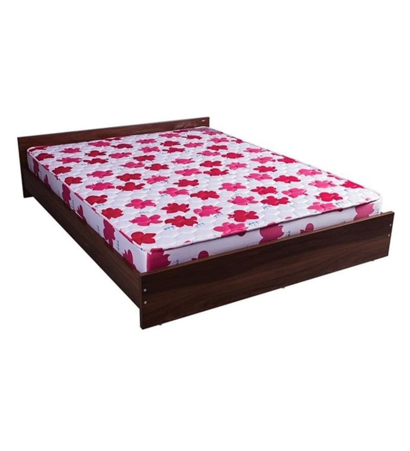 yellow small double bed