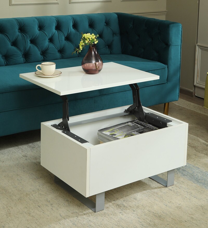 Buy New York Coffee Table in Wool White Colour by FuturDecor Online