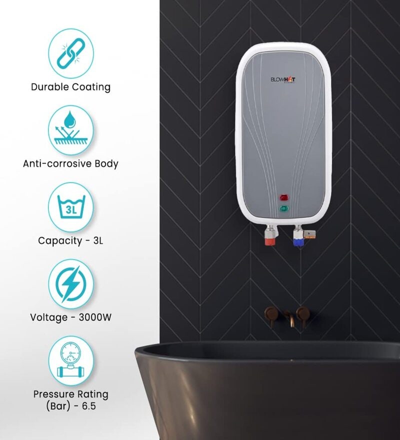 Buy NextGen Technology Instant Electric Geyser 3L for Home Use, Heavy