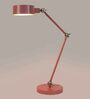 Neavely Pink Iron & Brass Study Lamp