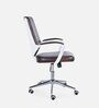 Nebula Leatherette Executive Chair in Brown Colour