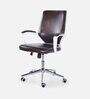 Nebula Leatherette Executive Chair in Brown Colour