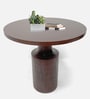 Neck End Table In Walnut Colour