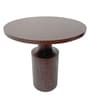 Neck End Table In Walnut Colour