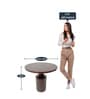 Neck End Table In Walnut Colour