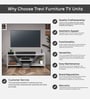 Nectar Tv Unit In White Stone & Slate Grey Colour