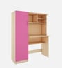 Nector Writing Table In Beige Teak and Pink Finish