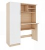 Nector Hutch Desk In Light Beige And White Finish Nector Hutch Desk In Light Beige And White Finish
