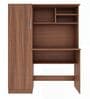 Nector Hutch Desk In Planked Walnut Finish Nector Hutch Desk In Planked Walnut Finish