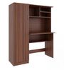 Nector Hutch Desk In Planked Walnut Finish Nector Hutch Desk In Planked Walnut Finish
